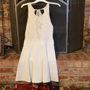 Lace white, cocktail dress